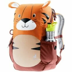 Deuter Kikki Backpack Mandarine Redwood -NL Rugzak Verkoopwinkel drinkfles tijger 1
