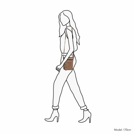 Daniel Ray Clovis Schoudertas Taupe 8 Daniel Ray Clovis Schoudertas Taupe - Afbeelding 6