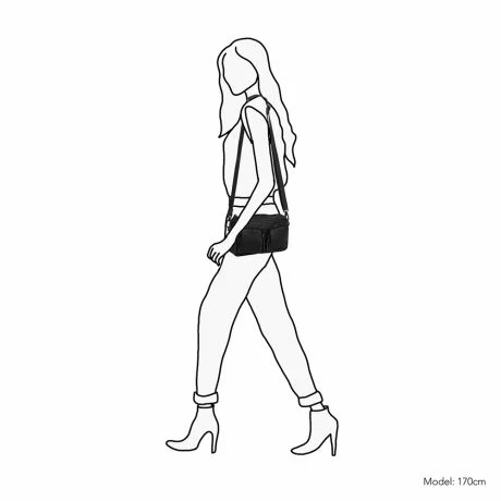 Daniel Ray Palm Bay Schoudertas Zwart 8 Daniel Ray Palm Bay Schoudertas Zwart - Afbeelding 6