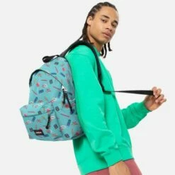 Eastpak Padded Pak'r Rugzak Nostalgia Aqua -NL Rugzak Verkoopwinkel ek000620 9a5 alt004 uc216814 mhigh