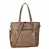 Wimona Evelina Schoudertas Taupe -NL Rugzak Verkoopwinkel evelina4035tau3