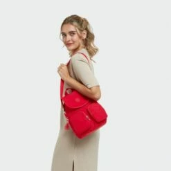 Kipling Firefly Up Backpack Red Rouge -NL Rugzak Verkoopwinkel firefly up red rouge 7