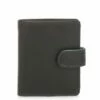 Mywalit Tri-Fold Tab Wallet Portemonnee Black Grey -NL Rugzak Verkoopwinkel front zoom blackgrey