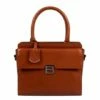 Burkely Modest Meghan Handbag Satchel Cognac -NL Rugzak Verkoopwinkel handbag satchel cognac