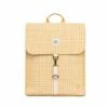 Lefrik Handy Backpack Mini Printed Vichy Mustard -NL Rugzak Verkoopwinkel handy mini vichy mustard frontal