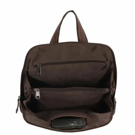 Hide & Stitches Japura Rugzak Donkerbruin 20824 5 Hide & Stitches Japura Rugzak Donkerbruin 20824 - Afbeelding 3