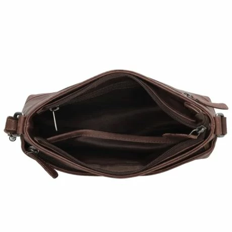 Hide & Stitches Japura Schoudertas 20826 Donkerbruin 6 Hide & Stitches Japura Schoudertas 20826 Donkerbruin - Afbeelding 4