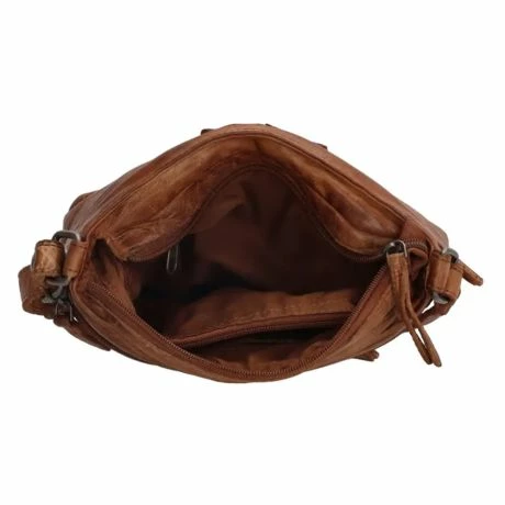 Hide & Stitches Paint Rock Schoudertas 20402 Cognac 6 Hide & Stitches Paint Rock Schoudertas 20402 Cognac - Afbeelding 4