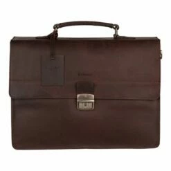 Burkely Vintage Dean Briefcase 3-Vaks Brown -NL Rugzak Verkoopwinkel image 1237