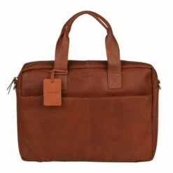 Burkely Vintage River Worker 15.6" Laptop Bag Cognac