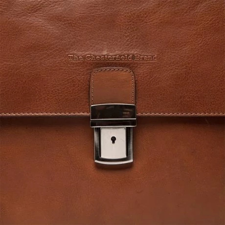 Chesterfield Soft Class Oxford Laptoptas 15,6" Cognac 6 Chesterfield Soft Class Oxford Laptoptas 15,6" Cognac - Afbeelding 4
