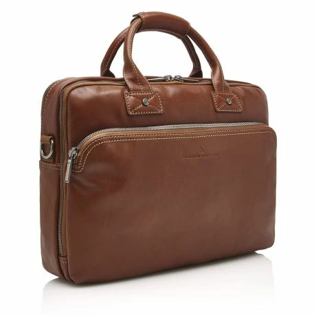 Castelijn & Beerens Firenze Business 3-Vaks Laptoptas 15.6'' Licht Bruin 5 Castelijn & Beerens Firenze Business 3-Vaks Laptoptas 15.6'' Licht Bruin - Afbeelding 3