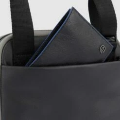 Piquadro Urban IPad 10.5"/ IPad 9.7" Crossbody Bag Black/Grey Blue -NL Rugzak Verkoopwinkel imagetostl.com ca1816ub00 ngr dett4