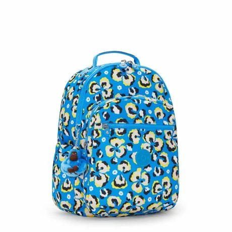 Kipling Seoul Rugzak Leopard Floral 4 Kipling Seoul Rugzak Leopard Floral - Afbeelding 2