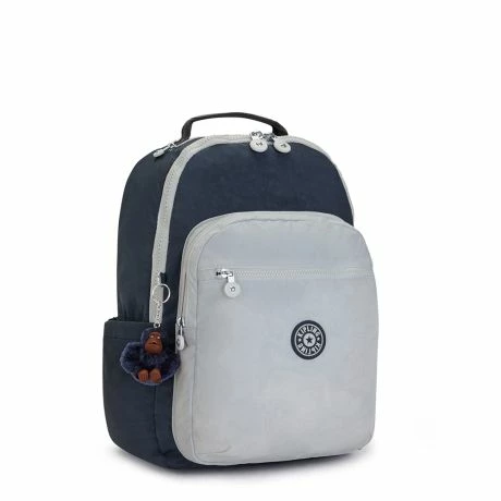 Kipling Seoul Rugzak True Blue Grey 4 Kipling Seoul Rugzak True Blue Grey - Afbeelding 2