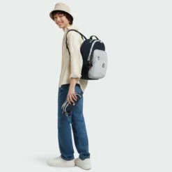 Kipling Seoul Rugzak True Blue Grey 17 Kipling Seoul Rugzak True Blue Grey -NL Rugzak Verkoopwinkel kpki5140u84 kpk13564u84 9