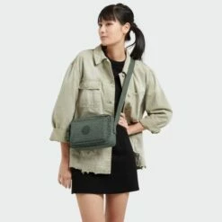 Kipling Abanu Medium Crossbody Sign Green -NL Rugzak Verkoopwinkel kpki6831f6c 9