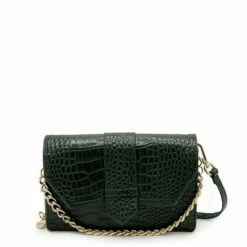 MOSZ Krisbag Telefoontasje Croco Dark Green