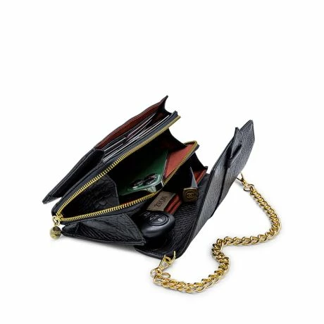 MOSZ Krisbag Telefoontasje Jungle Black Shiny Light Gold 4 MOSZ Krisbag Telefoontasje Jungle Black Shiny Light Gold - Afbeelding 2