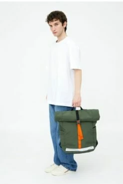 Lefrik Lars Roll Backpack 15,6" Vandra Pine Ripstop -NL Rugzak Verkoopwinkel lefrik ss23 drop 137242 copia