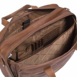 Chesterfield Ryan Laptop Schoudertas Large 17" Cognac -NL Rugzak Verkoopwinkel leren laptoptas cognac ryan 2