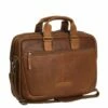 Chesterfield Seth Business Schoudertas 15" Cognac -NL Rugzak Verkoopwinkel leren laptoptas cognac seth