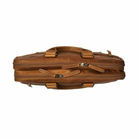 Chesterfield Seth Business Schoudertas 15" Cognac 5 Chesterfield Seth Business Schoudertas 15" Cognac - Afbeelding 3