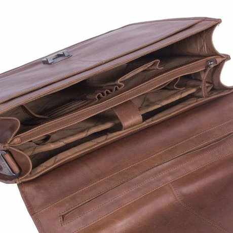 Chesterfield Shay Business Schoudertas Cognac 6 Chesterfield Shay Business Schoudertas Cognac - Afbeelding 4