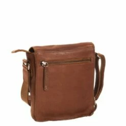 Chesterfield Jesse Schoudertas Cognac -NL Rugzak Verkoopwinkel leren schoudertas cognac jesse 3