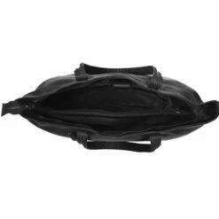 Chesterfield Kansas Schoudertas 14" Black -NL Rugzak Verkoopwinkel leren shopper zwart kansas 1