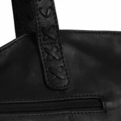 Chesterfield Kansas Schoudertas 14" Black -NL Rugzak Verkoopwinkel leren shopper zwart kansas 3