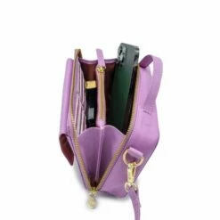 MOSZ Naomi Crossbody Lila Shiny Light Gold 10 MOSZ Naomi Crossbody Lila Shiny Light Gold -NL Rugzak Verkoopwinkel lila binnen naomi