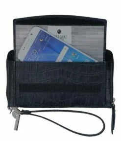 LouLou Essentiels SLB Classic Croc RFID Wallet Black 8 LouLou Essentiels SLB Classic Croc RFID Wallet Black -NL Rugzak Verkoopwinkel loulou slb149lg portemonee groot classycroc zwart 31 600