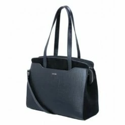 LouLou Essentiels Classy Croc Laptop Schoudertas 13" Black -NL Rugzak Verkoopwinkel loulou 04laptopbag classy croc 3 600