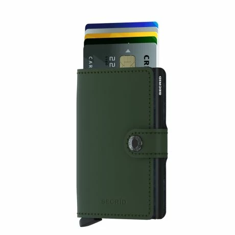 Secrid Mini Wallet Portemonnee Matte Green Black 4 Secrid Mini Wallet Portemonnee Matte Green Black - Afbeelding 2