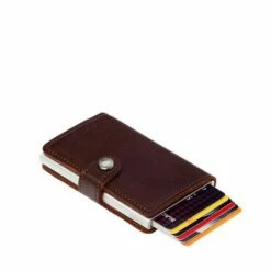 Secrid Mini Wallet Portemonnee Original Dark Brown -NL Rugzak Verkoopwinkel m brown dark 2 3d
