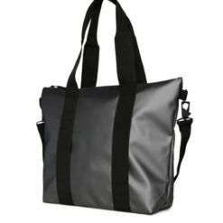 Rains Tote Bag Mini Shoulderbag Metallic Grey -NL Rugzak Verkoopwinkel metallic tote zij