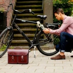 OldSchool Bags Schooltas Extra Large Bordeaux Rood -NL Rugzak Verkoopwinkel mg 3445