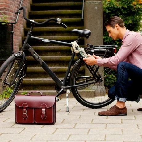 OldSchool Bags Schooltas Extra Large Klassiek Rood 7 OldSchool Bags Schooltas Extra Large Klassiek Rood - Afbeelding 5