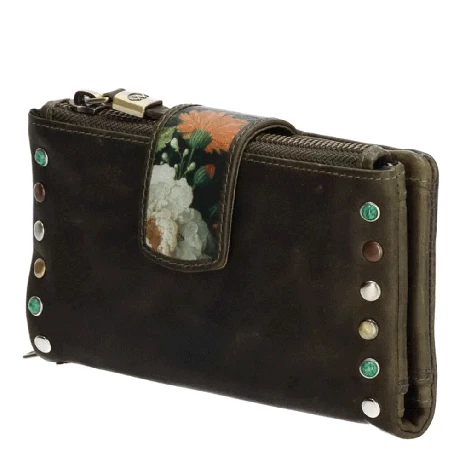 Micmacbags Masterpiece Portemonnee Olijfgroen 4 Micmacbags Masterpiece Portemonnee Olijfgroen - Afbeelding 2