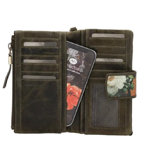 Micmacbags Masterpiece Portemonnee Olijfgroen 6 Micmacbags Masterpiece Portemonnee Olijfgroen - Afbeelding 4