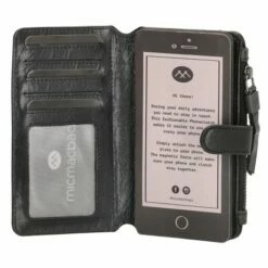 Micmacbags Porto Telefoontasje Zwart -NL Rugzak Verkoopwinkel micmacbags phoneclutch zwart 6