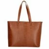 Charm London Midwood Shopper 15.6" Croco Cognac -NL Rugzak Verkoopwinkel midcrc1