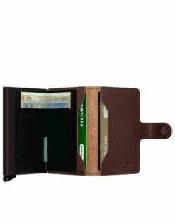Secrid Mini Wallet Portemonnee Veg Espresso / Brown -NL Rugzak Verkoopwinkel miniwallet vegetable tanned espresso brown 2