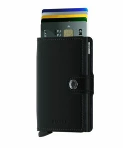 Secrid Mini Wallet Portemonnee Matte Black -NL Rugzak Verkoopwinkel mm black 1 front cards