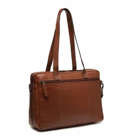 Chesterfield Soft Class Modena Schoudertas 15" Cognac 4 Chesterfield Soft Class Modena Schoudertas 15" Cognac - Afbeelding 2