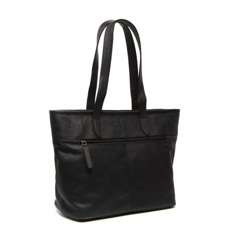 Chesterfield Monza Leren Shopper Zwart 4 Chesterfield Monza Leren Shopper Zwart - Afbeelding 2