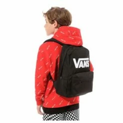 Vans New Skool Kids Rugzak Black/White -NL Rugzak Verkoopwinkel newskool blackwhite 4 1