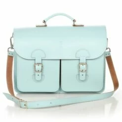 OldSchool Bags Schooltas Extra Large Aqua -NL Rugzak Verkoopwinkel oldschoolbags xl babyblauw