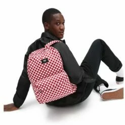 Vans Old Skool Check Rugzak Chili Pepper/ Checkerboard -NL Rugzak Verkoopwinkel oldskoolcheck chili 5